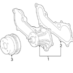 1996 Toyota Tacoma Engine Water Pump Gasket 2 4 2 7 LITER 2 7 LITER
