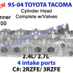 95 04 Toyota Tacoma 2 4 2 7 2RZFE 3RZFE 4 Port Cylinder Head