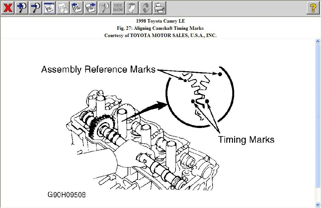 Changed Timing Belt On 2 2 98 Camry Found Two Alingment Marks On 