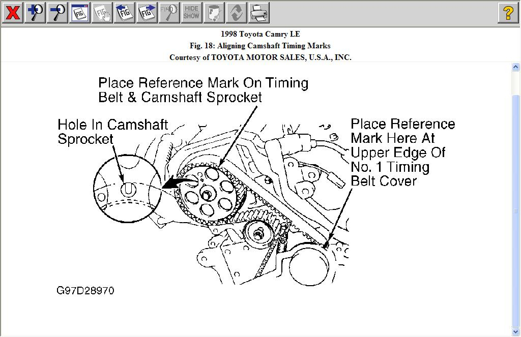 Changed Timing Belt On 2 2 98 Camry Found Two Alingment Marks On 