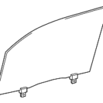Genuine OEM Door Glass Part 68101 04121 Fits 2019 2020 Toyota Tacoma
