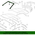 Genuine OEM Front Weather Strip Part 63251 06040 Fits 2004 2008 Toyota