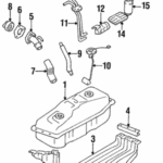 Genuine OEM Fuel Pump Mounting Bracket Part 23206 35101 Fits 1987 1991