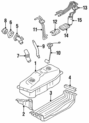 Genuine OEM Fuel Pump Mounting Bracket Part 23206 35101 Fits 1987 1991 