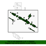 Genuine OEM Steering Gear Part 44250 AA011 Fits 2004 2008 Toyota