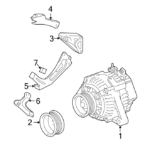 Toyota Highlander Bracket Alternator Adjust 125140A010 Toyota