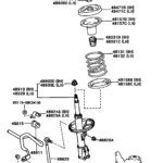 Front Spring Shock Absorber For 2000 2005 Toyota CELICA ZZT231