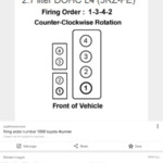 I Have A 99 Toyota Tacoma 2 7 Liter Need Firing Order Please